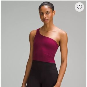 Lululemon Ribbed Nulu Asymmetrical Yoga Tank Top Size 8 in Lilac